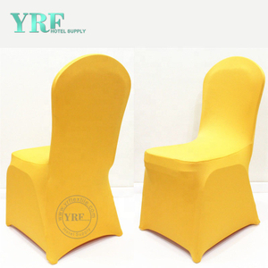 YRF fabbrica banchetti Forniture economico Spandex Copertine Gialle Chair