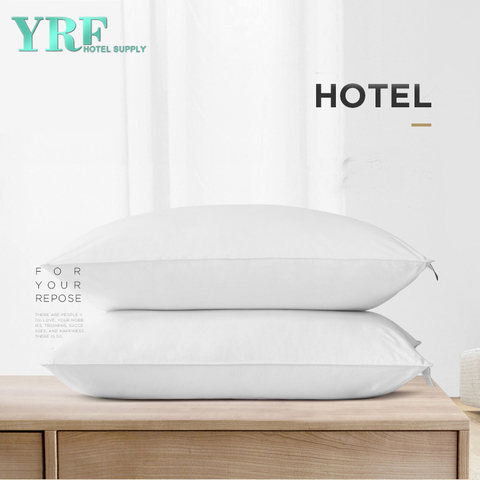 Cuscino per hotel in microfibra con fornitore cinese di lusso bianco realizzato in fabbrica