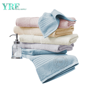 Set di asciugamani per il viso morbidi jacquard in fibra di cotone bianco hotel a 5 stelle standard