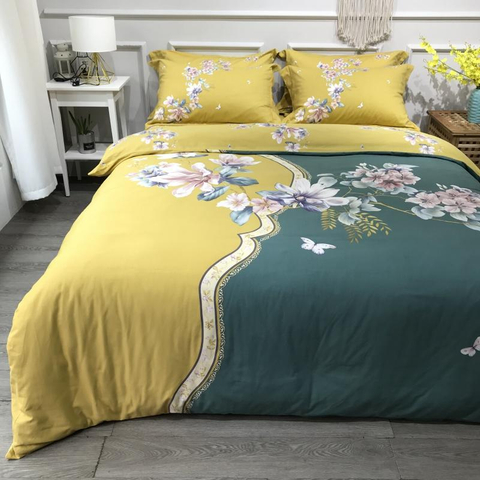 Biancheria da letto di alta qualità in cotone stampato comodo per letto matrimoniale