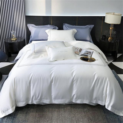 Hotel e casa di lusso di marca famosa Set biancheria da letto 78X80 in cotone a fiocco lungo