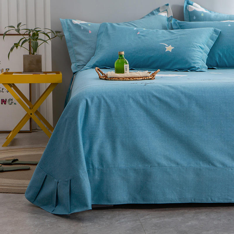 Biancheria da letto per la casa Lenzuolo di buona qualità Ipoallergenico per nuvole blu piene