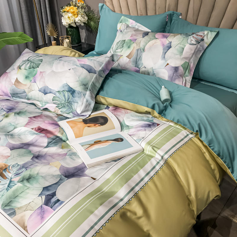 Tessuto di cotone per biancheria da letto a prezzi economici confortevole per lenzuolo matrimoniale