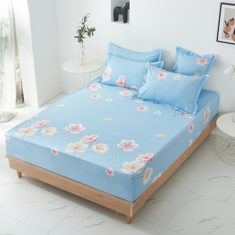 Lenzuolo con angoli stampato regolabile completo di biancheria da letto in cotone caldo di vendita