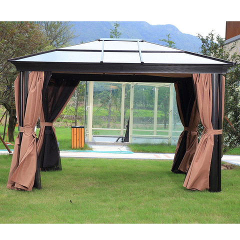 Padiglione del patio di protezione UV della struttura di alluminio della mobilia per esterni di alta qualità