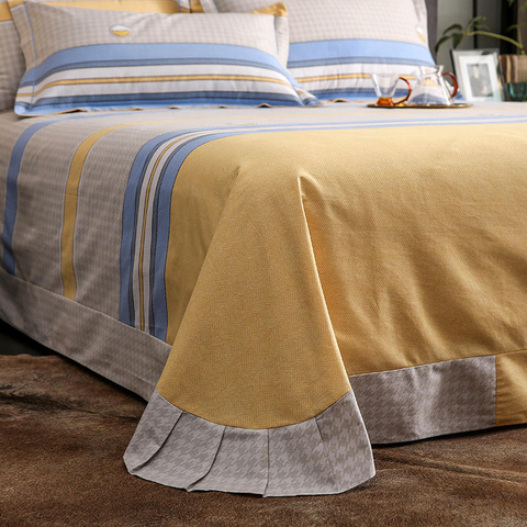 Set di lenzuola Set di biancheria da letto a quadretti senza pieghe in stile moda