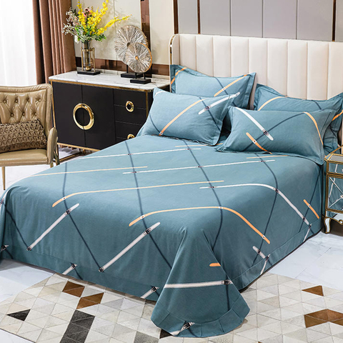 Set di lenzuola di lusso Set di biancheria da letto stampata California confortevole di alta qualità