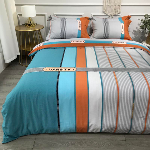 Prezzo economico Biancheria da letto in cotone stampato morbido per letto king size
